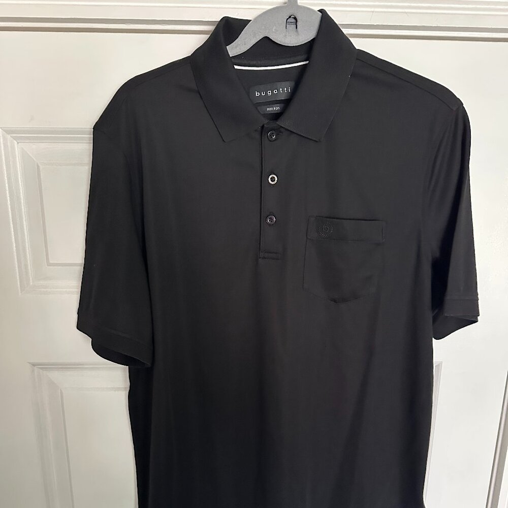 Bugatti Essential Polo Black Non iron szM